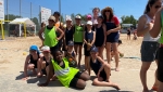 SG Süd/Blumenau News - weibliche D Jugend - Erste Versuche im Beach-Handball